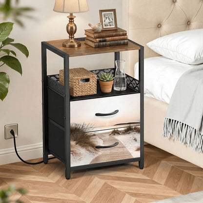 2Drawer Bedside Table 96