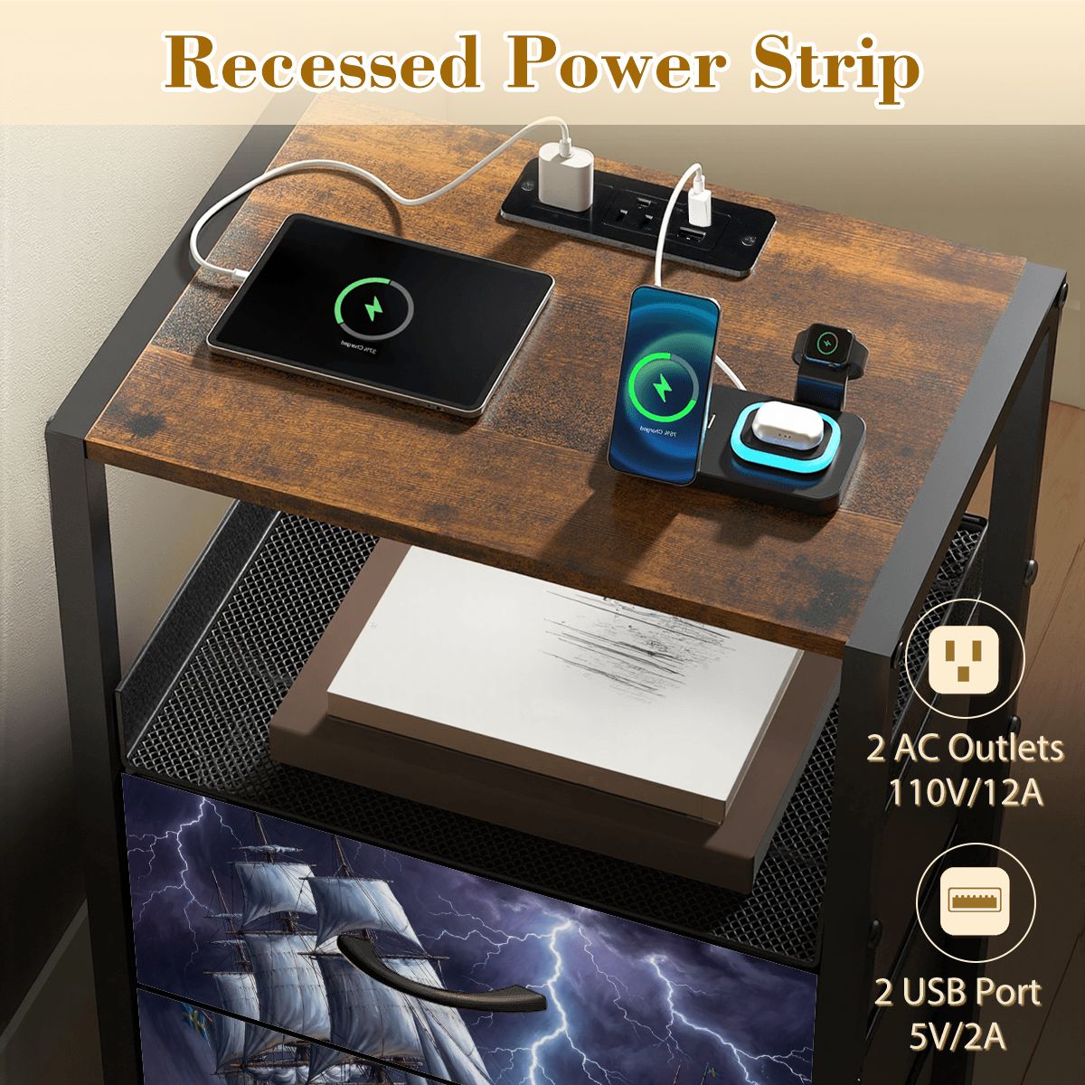 2Drawer Bedside Table 11