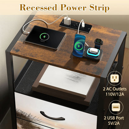 2Drawer Bedside Table 96