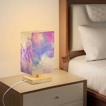 Square Table Lamp Purple