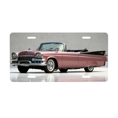 Aluminum License Plate 1959 Dodge Custom Royal Convertible