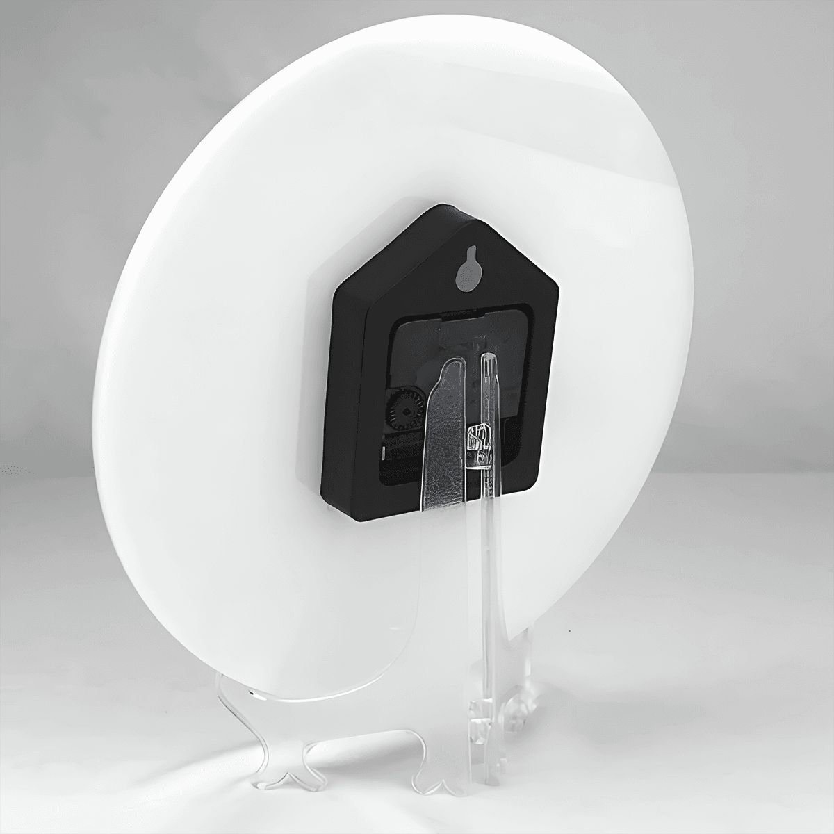 PVC Wall Clock without Numbers  Scales with Stand