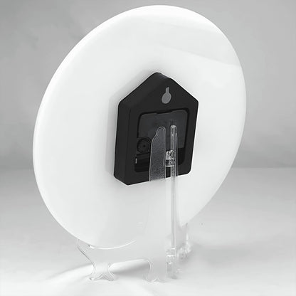 PVC Wall Clock without Numbers  Scales with Stand