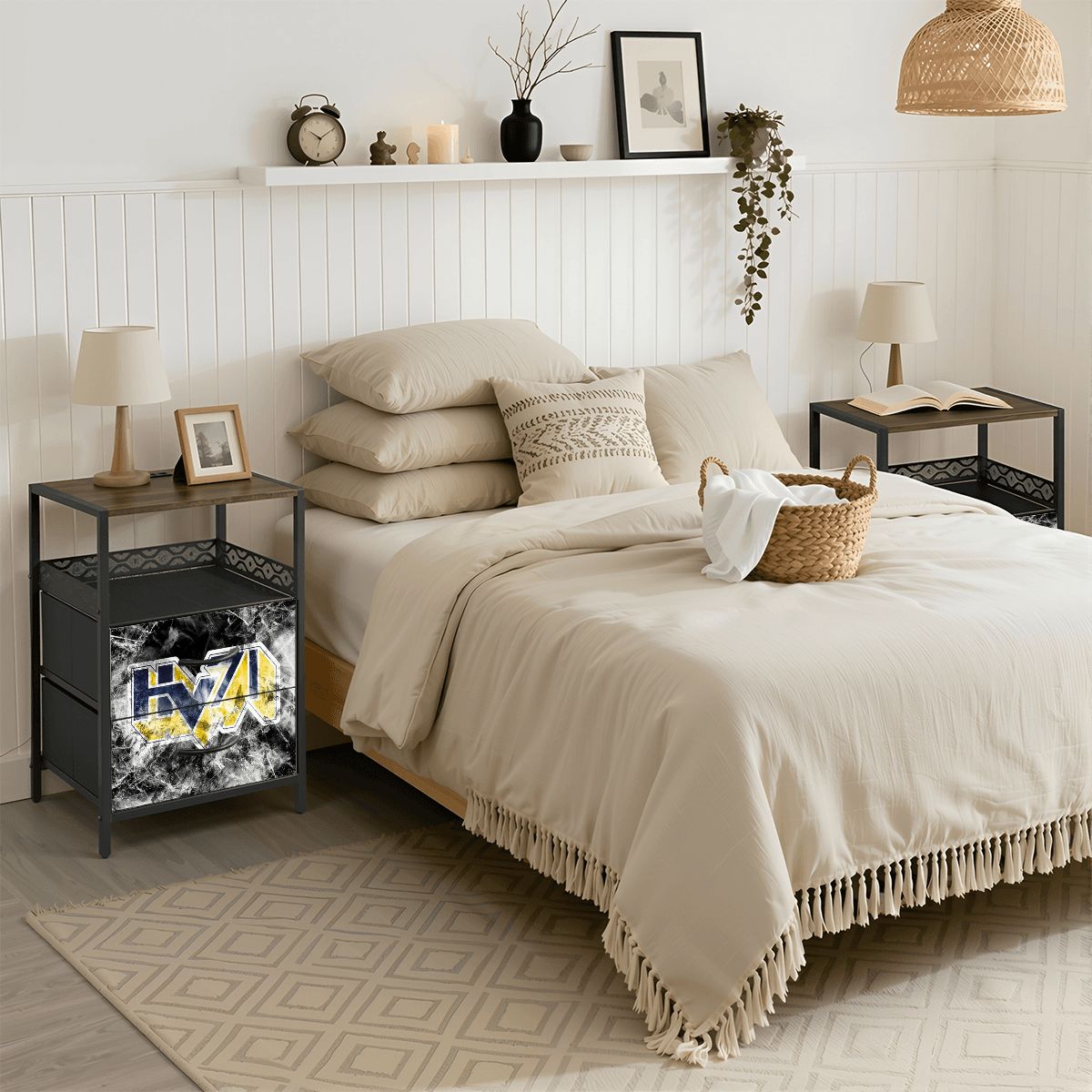 2Drawer Bedside Table 87