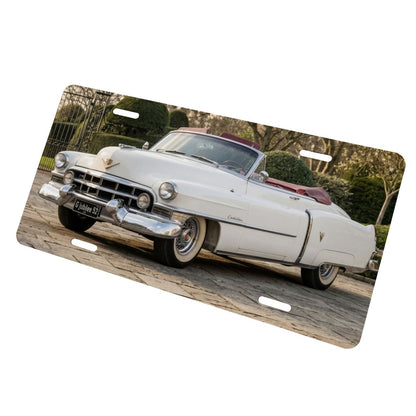 Aluminum License Plate 1952 Cadillac Series 62 Convertible