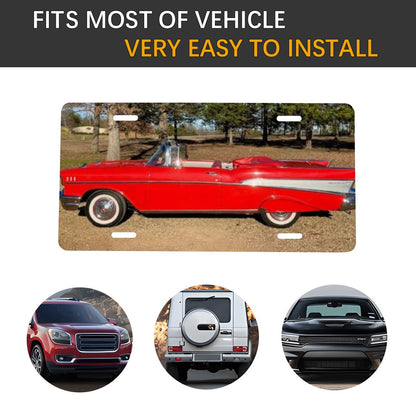 Aluminum License Plate 1957 Chevrolet Bel Air