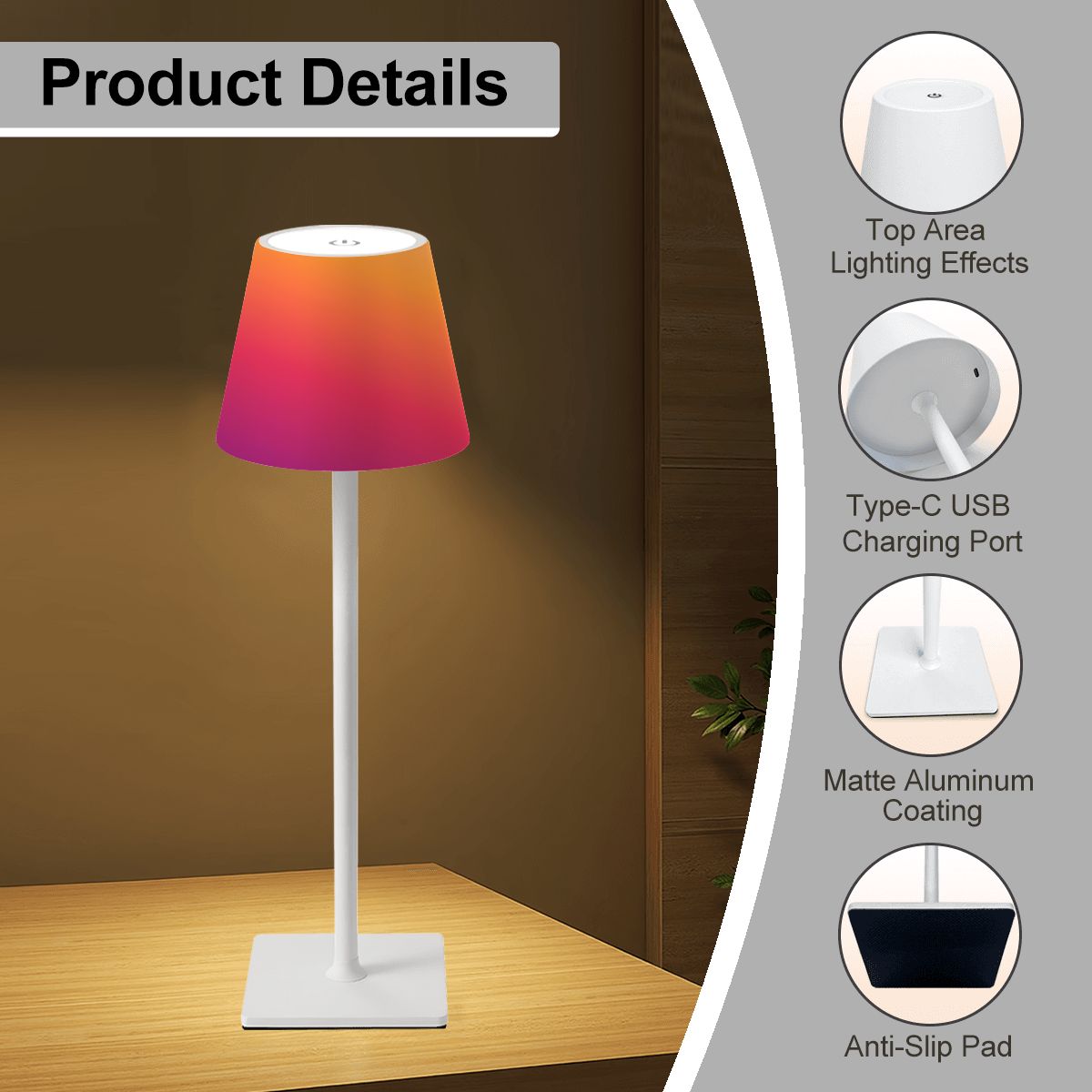 LED Cordless Table Lamp Kodachrome