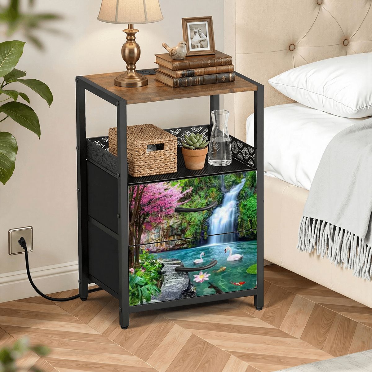 2Drawer Bedside Table 16