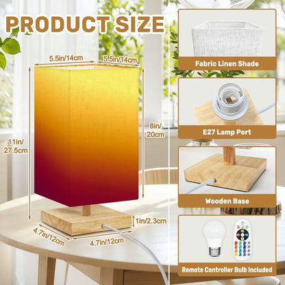 Square Table Lamp Technicolor