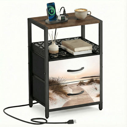 2Drawer Bedside Table 96