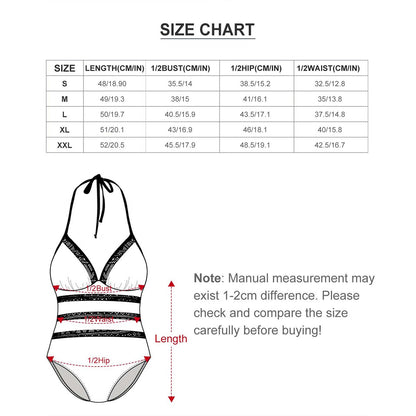 Halter One Piece Swimsuit Women