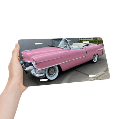 Aluminum License Plate Cadillac Eldorado 55 Cabriolet Rosa