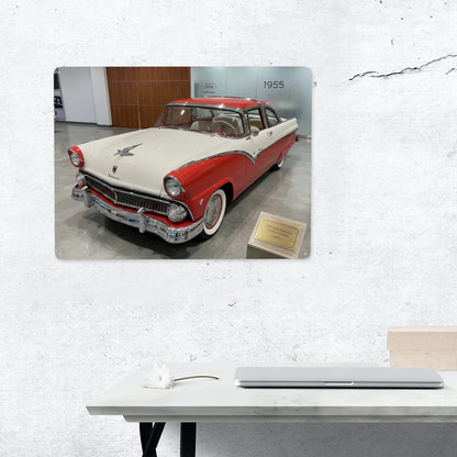 Tin Sign Rectangular 1955 Ford Fairlane Crown Victoria