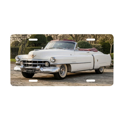 Aluminum License Plate 1952 Cadillac Series 62 Convertible