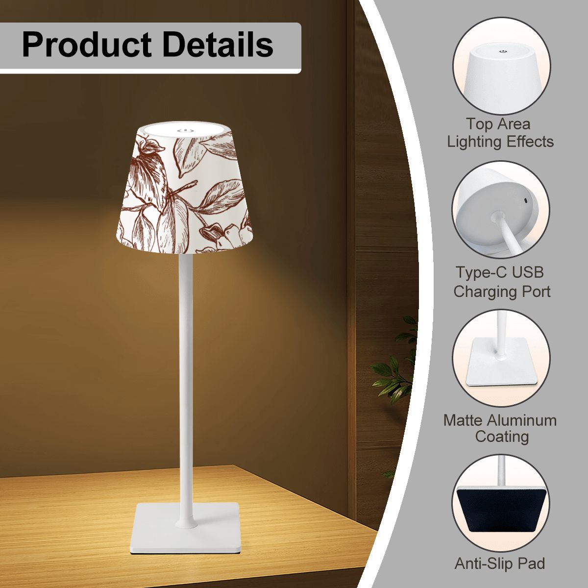 LED Cordless Table Lamp