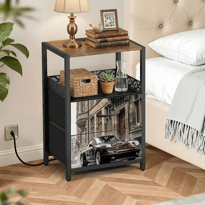 2Drawer Bedside Table 83