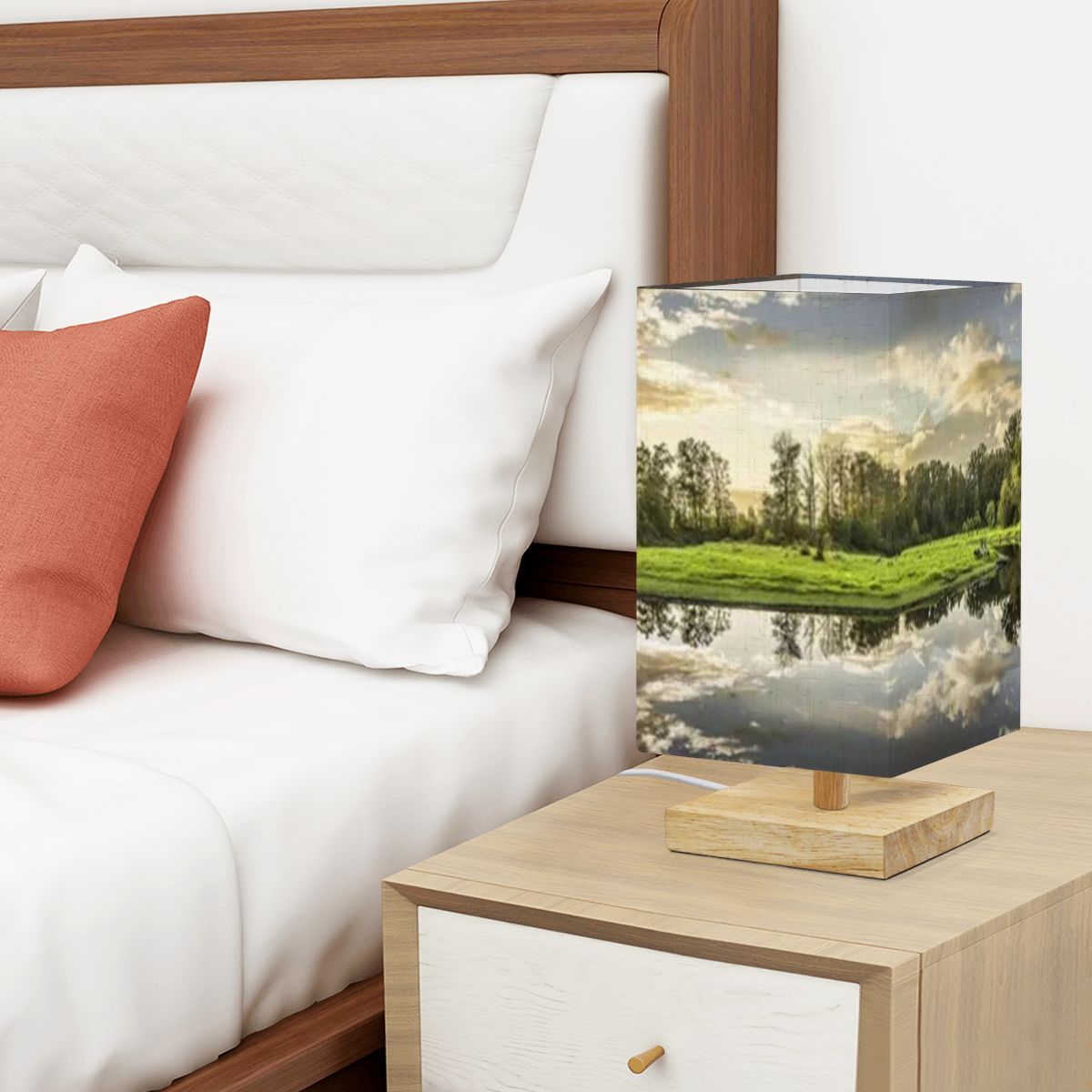 Square Table Lamp Sea