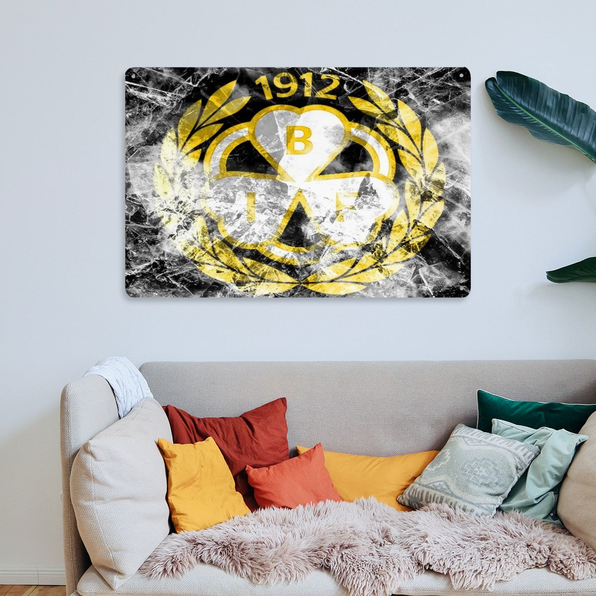 Rectangular Tin Sign Metal Sign Decor BRYNÄS IF