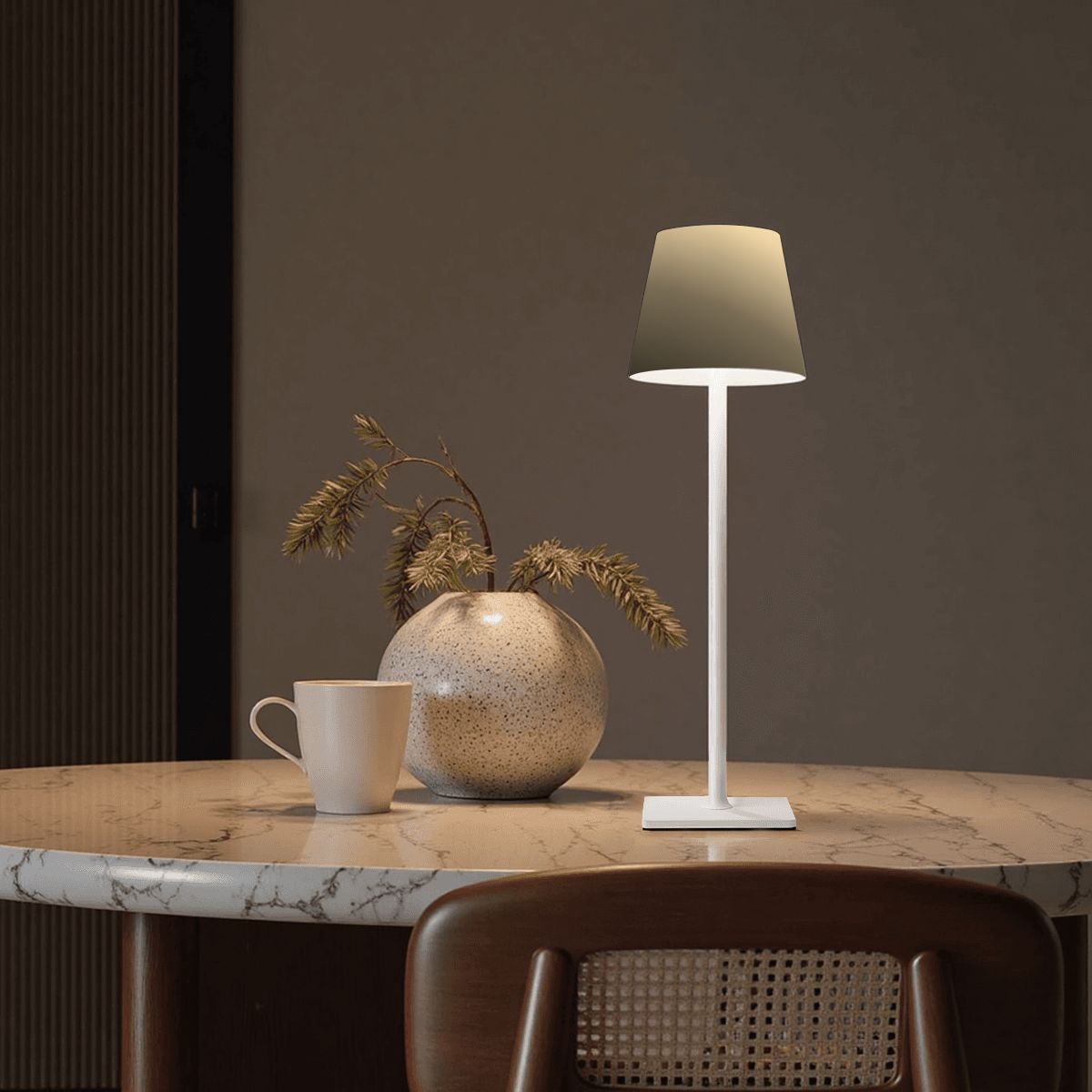 LED Cordless Table Lamp Sepia