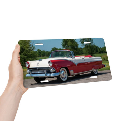 Aluminum License Plate 1955 Ford Fairlane Convertible