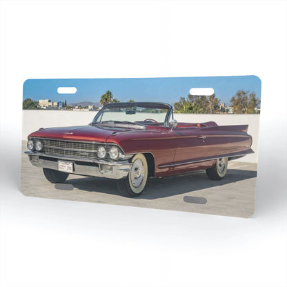 Aluminum License Plate 1962 Cadillac Series 62 Convertible