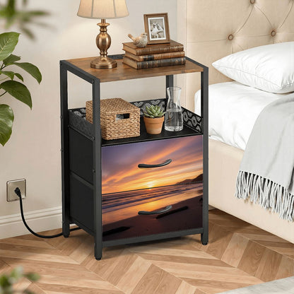 2Drawer Bedside Table 75