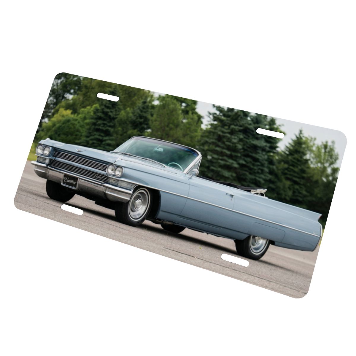 Aluminum License Plate 1964 Cadillac Series 62 Convertible