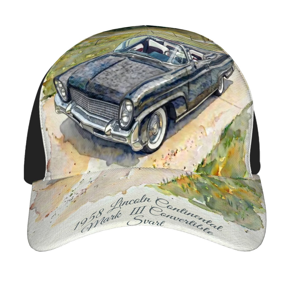 Baseball Cap - 1958 Lincoln Continental Mark III Convertible Svart