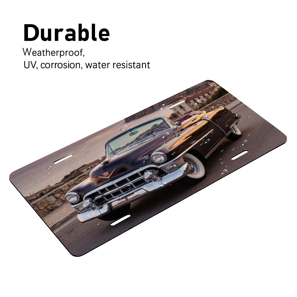 Aluminum License Plate 1953 Cadillac Series 62 Convertible