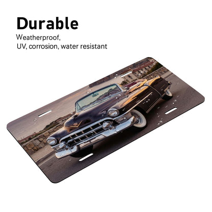 Aluminum License Plate 1953 Cadillac Series 62 Convertible