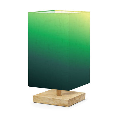 Square Table Lamp Bluegreen