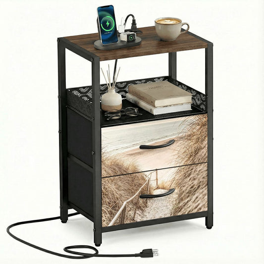 2Drawer Bedside Table 94