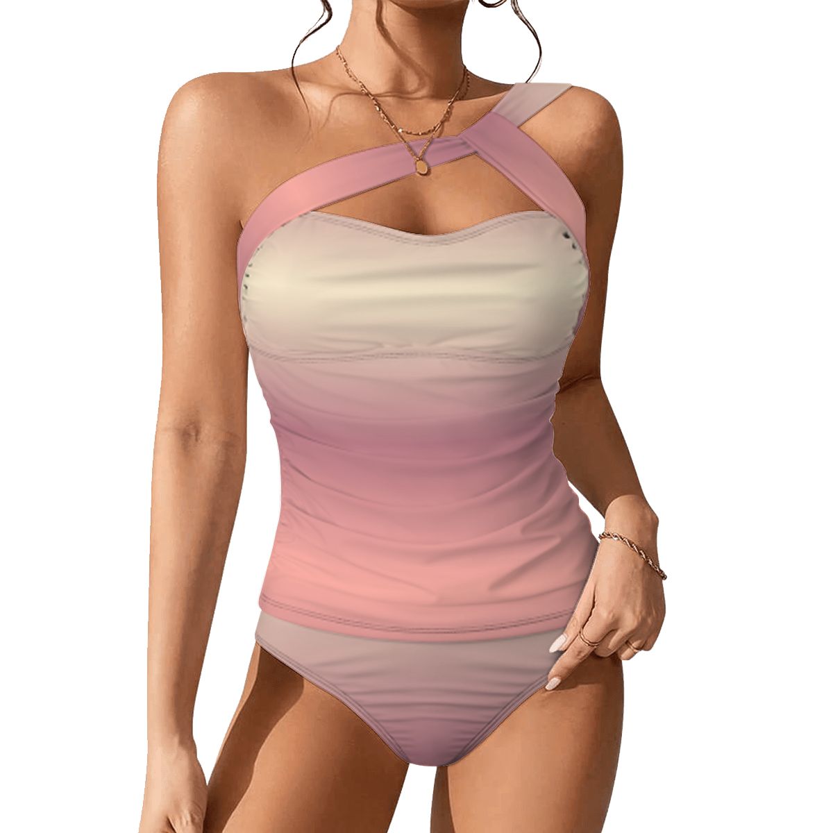 OneShoulder Two Piece Swimsuit