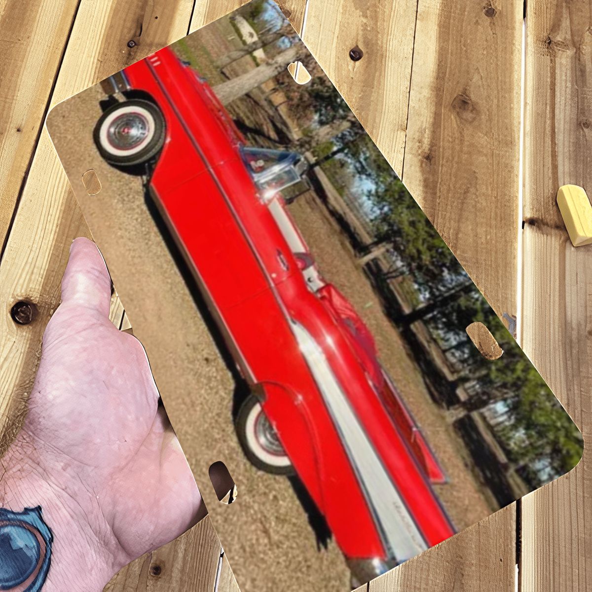 Aluminum License Plate 1957 Chevrolet Bel Air