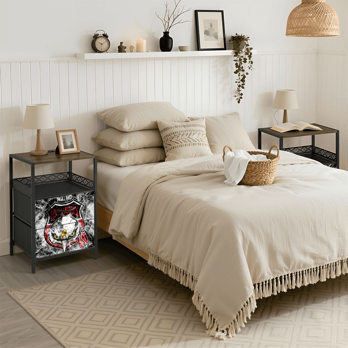 2Drawer Bedside Table 85