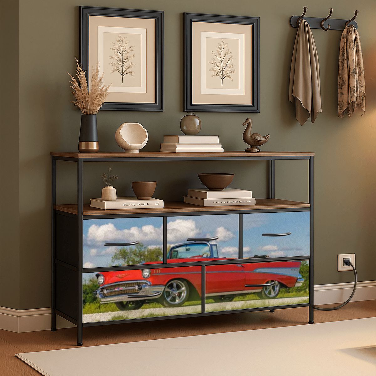 5Drawer TV Stand Dresser - 1957 Chevrolet Bel Air