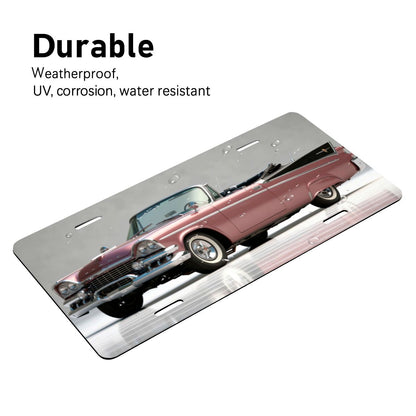 Aluminum License Plate 1959 Dodge Custom Royal Convertible