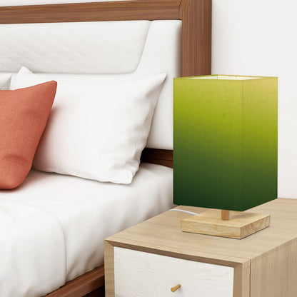 Square Table Lamp Green