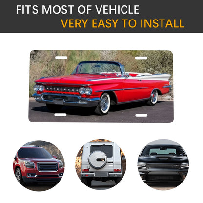 Aluminum License Plate 1959 Oldsmobile 98 Convertible