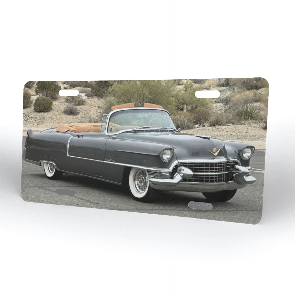 Aluminum License Plate 1955 Cadillac Series 62 Convertible