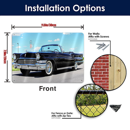 Metal Signs Outdoor 1958 Lincoln Continental Mark III Convertible
