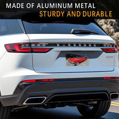 Aluminum License Plate 1959 Cadillac Series 62 Convertible