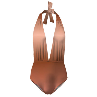 Deep V One Piece Swimsuit Women