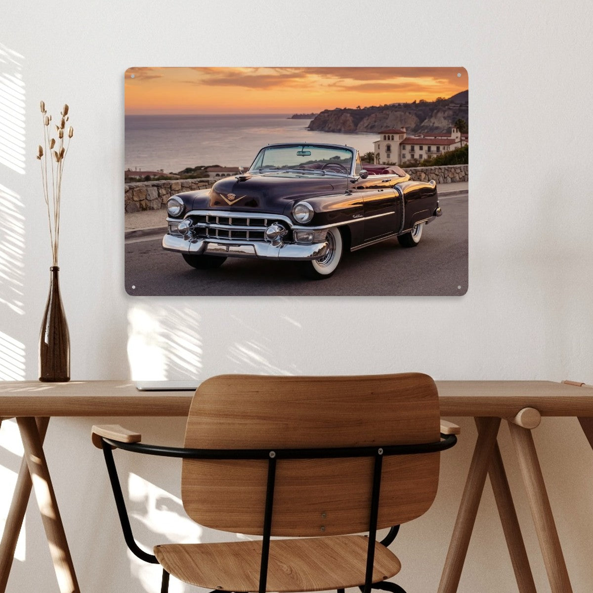 Rectangular Tin Sign Metal Sign Decor 1953 Cadillac Series 62 Convertible
