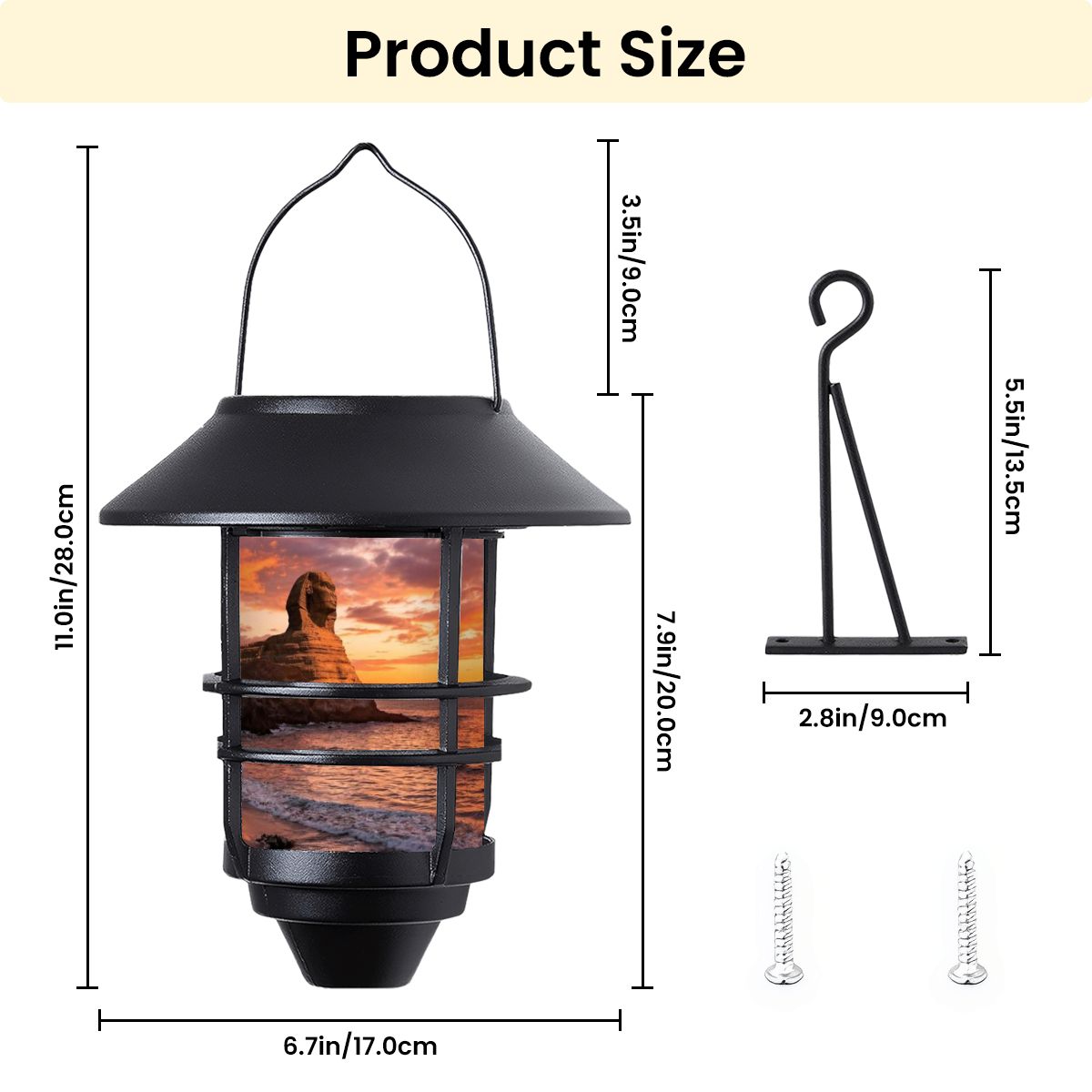 Hanging Solar Lights 2pcs