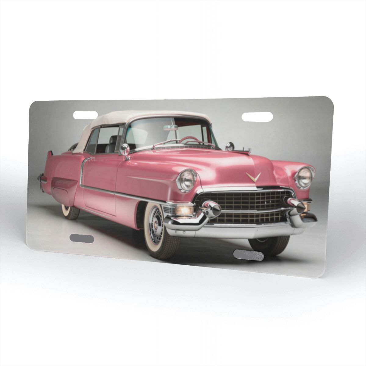Aluminum License Plate 1955 – Cadillac Series 62 Convertible