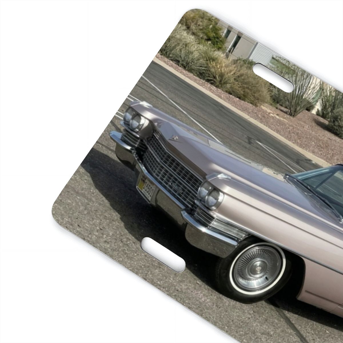 Aluminum License Plate 1963 Cadillac Series 62 Convertible
