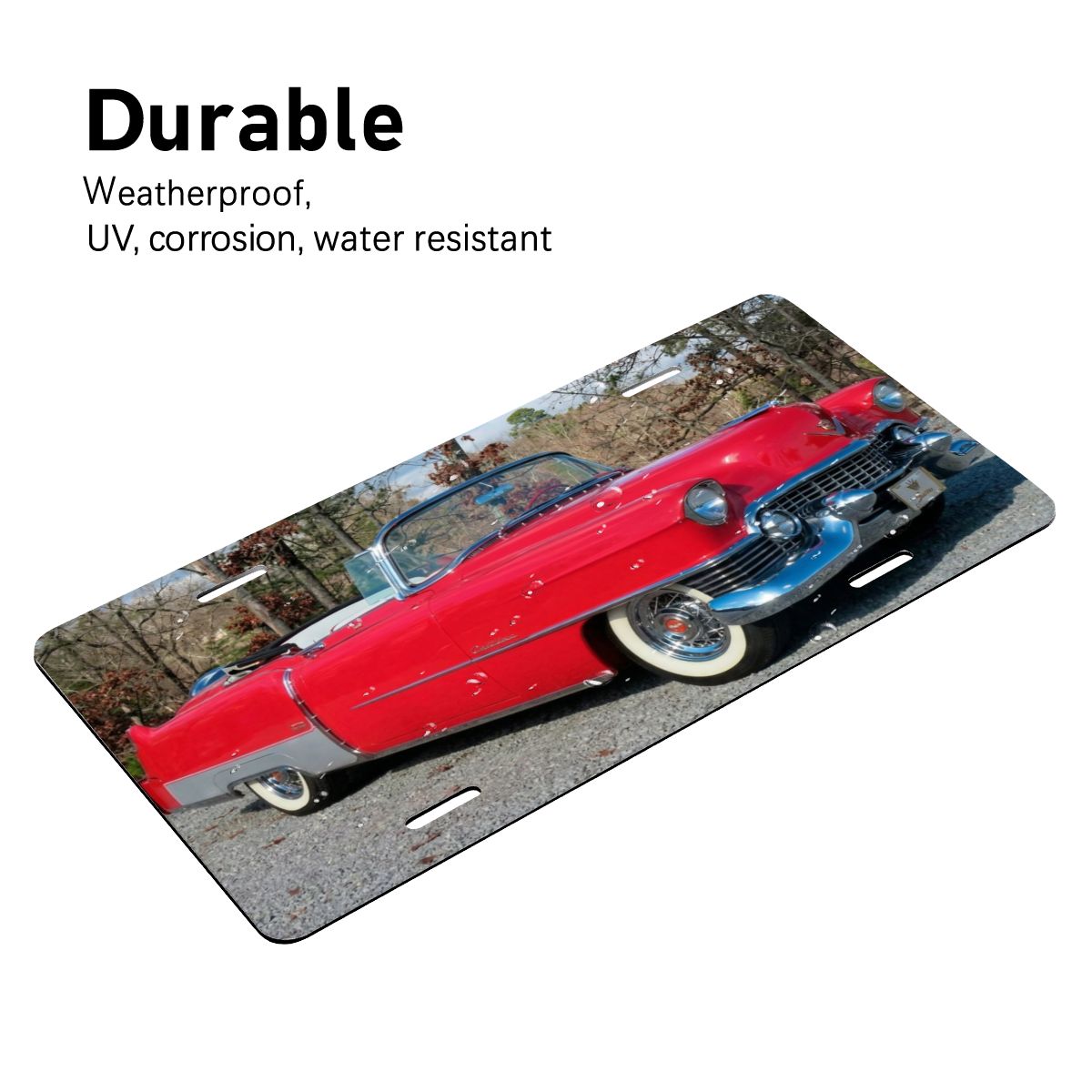 Aluminum License Plate 1954 Cadillac Series 62 Convertible