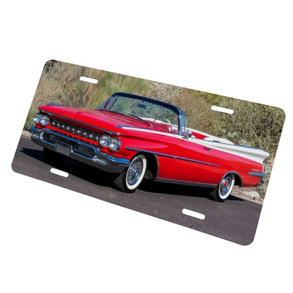 Aluminum License Plate 1959 Oldsmobile 98 Convertible