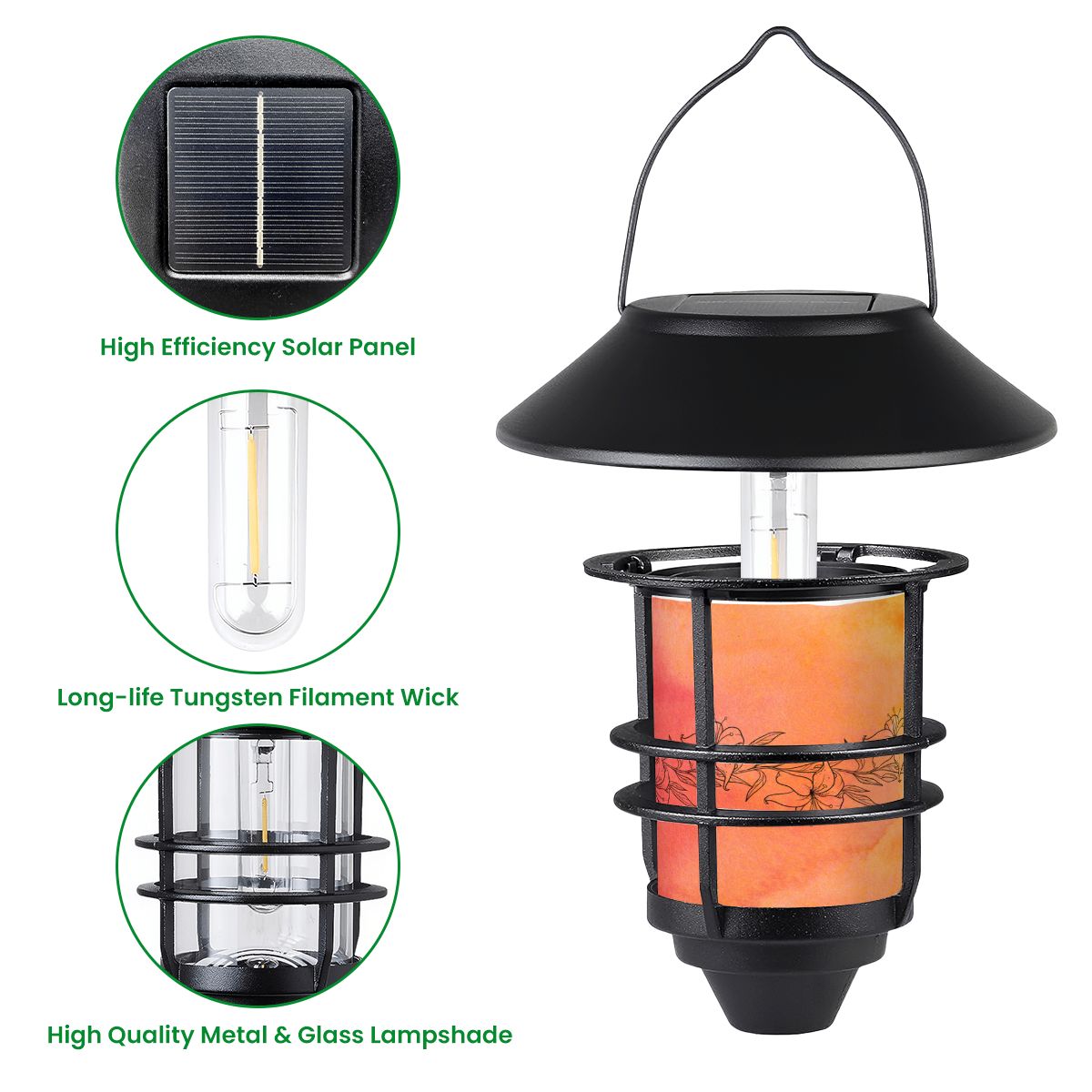 Hanging Solar Lights 2pcs